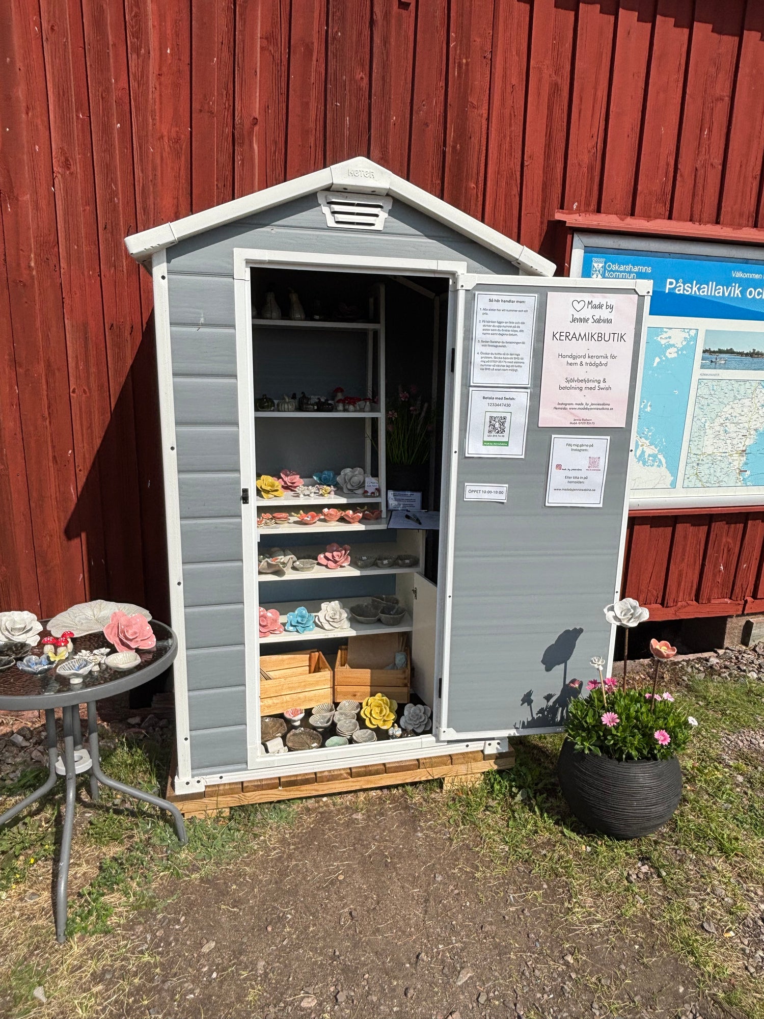 Butiksbetalning med kort - Sommartid