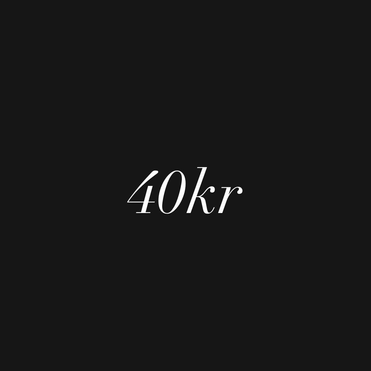 Produkt i butik 40kr