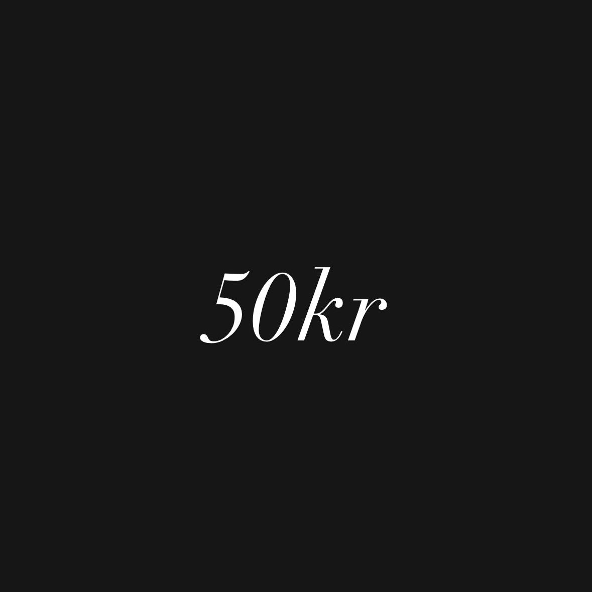 Produkt i butik 50kr
